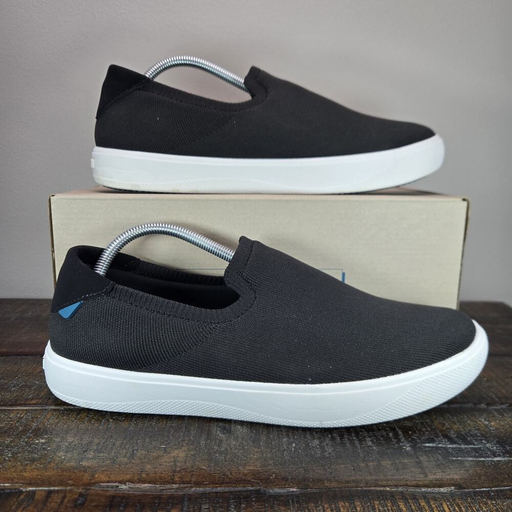 Vessi Boardwalk Slip On Mens Size 10 Waterproof Shoes Sneakers Boulder Black
